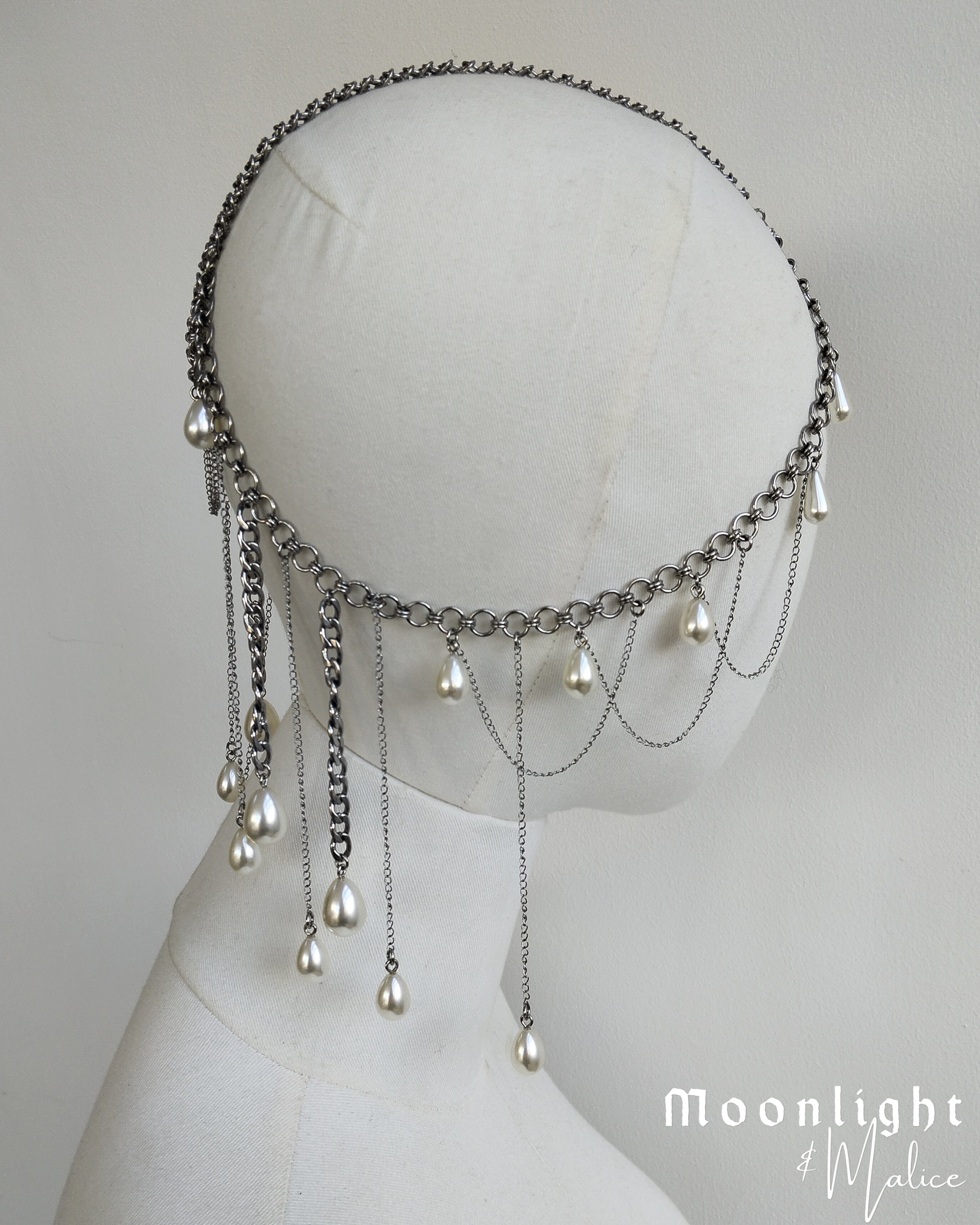 The Knight’s Veil Chainmail Head Piece in Stainless Steel