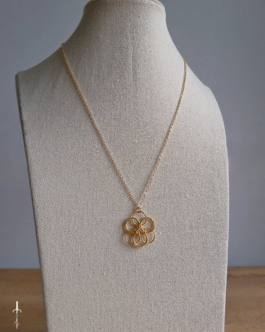 The 24kt Gold Plated Daisy Necklace The Moonlight and Malice Shop