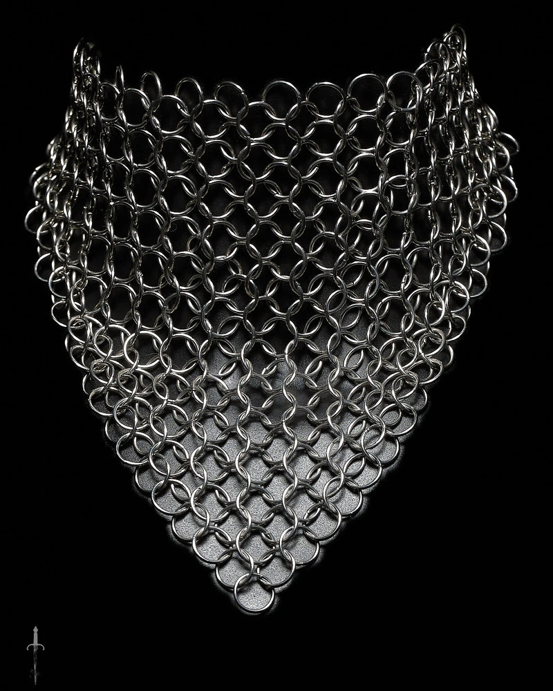 The Bermuda Chainmail Bandana in Stainless Steel The Moonlight and Malice Shop